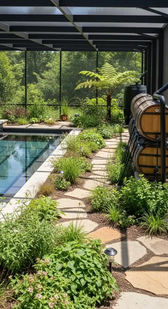 Pool cage landscaping ideas eco-friendly backyard with sustainable garden design