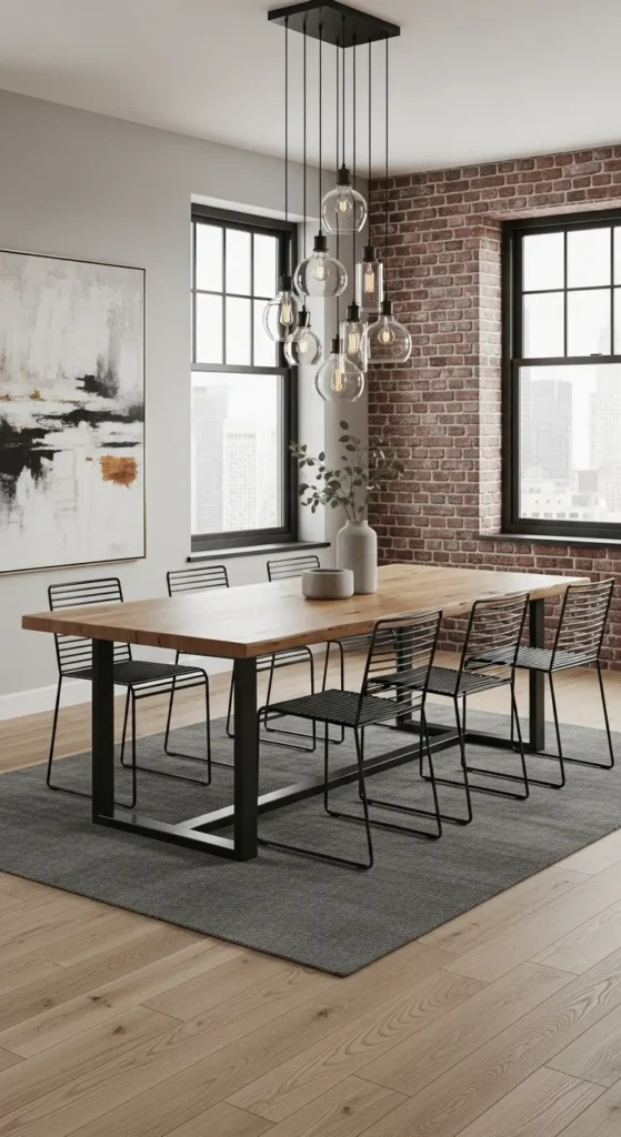 rustic dining room ideas modern industrial farmhouse urban design