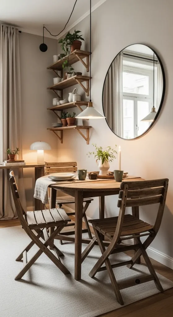 rustic dining room ideas small space apartment cozy design