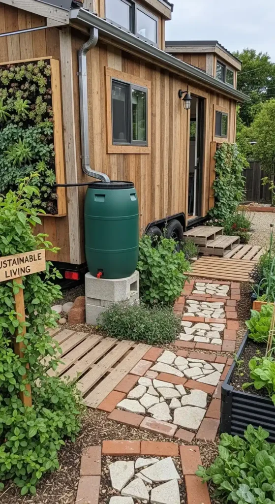Tiny house landscaping ideas sustainable garden with eco friendly plants