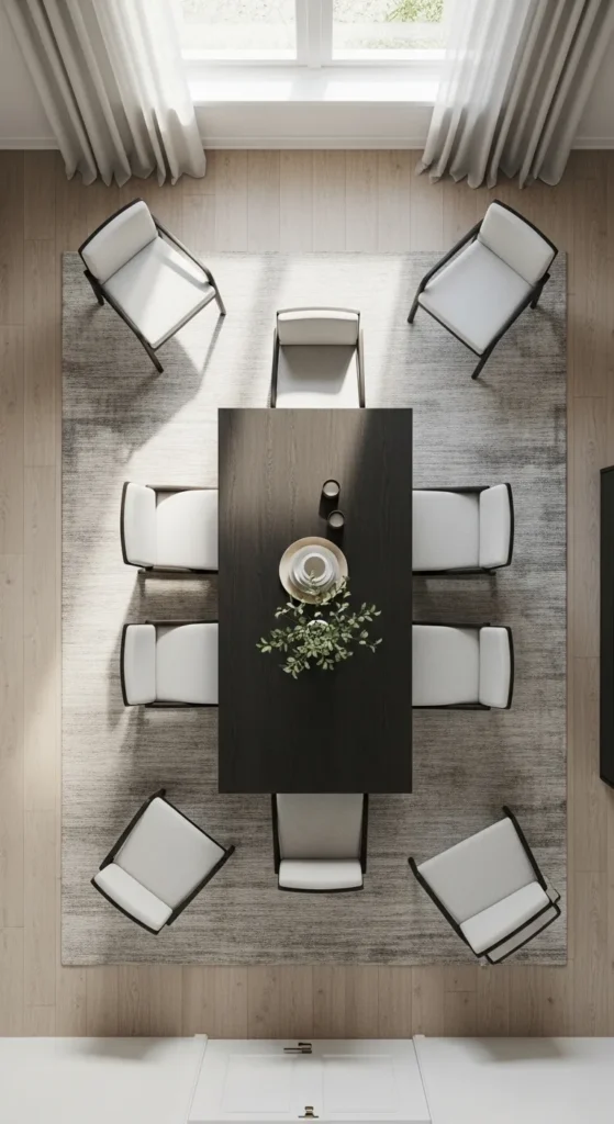 how to choose rug size dining room table carpet measurement guide