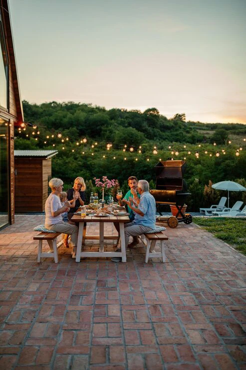 Sims landscaping ideas backyard makeover with seating and garden design