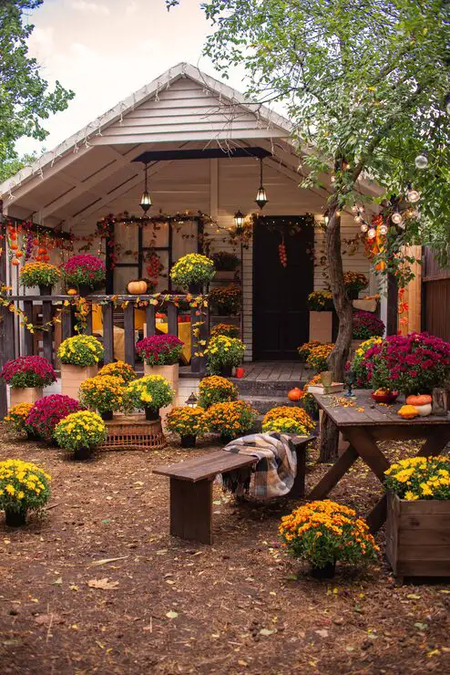 Sims landscaping ideas cottagecore garden with flowers and rustic pathway