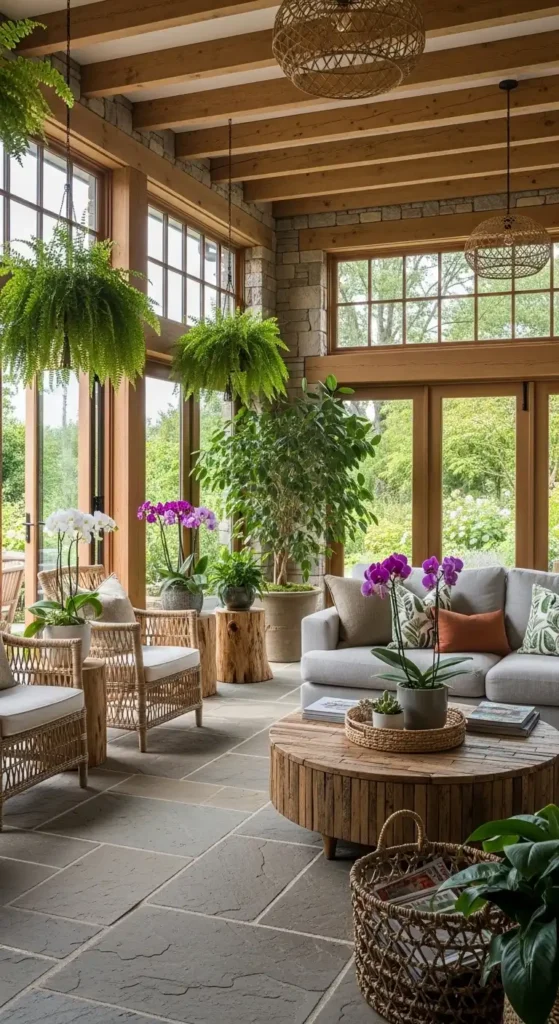 small indoor sunroom decorating ideas indoor outdoor flow