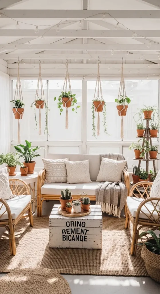 small indoor sunroom decorating ideas on a budget