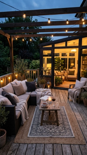 2nd story deck ideas with sunroom cozy outdoor retreat
