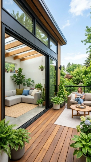 2nd story deck ideas with sunroom indoor outdoor living