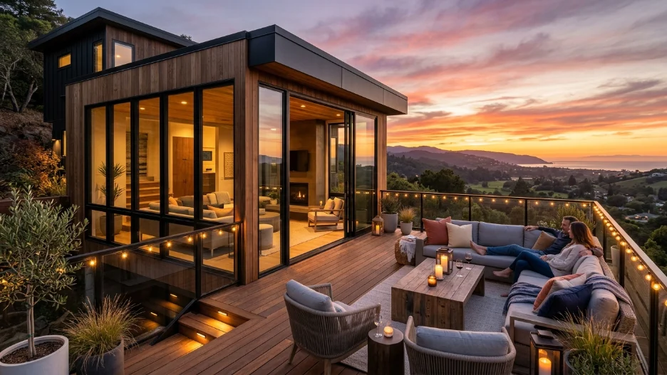 2nd story deck ideas with sunroom luxury modern outdoor retreat
