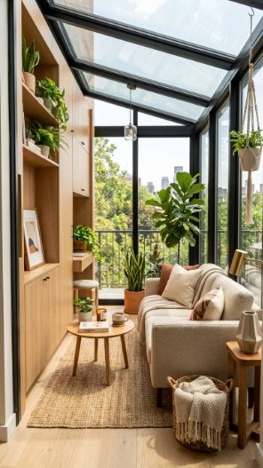 Small Contemporary Glass Sunroom Ideas for stylish compact spaces