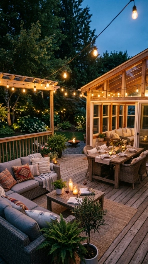 Deck and sunroom combo ideas cozy outdoor entertaining area