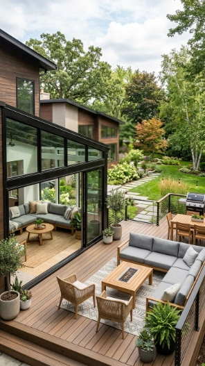 Deck and sunroom combo ideas smart furniture arrangement