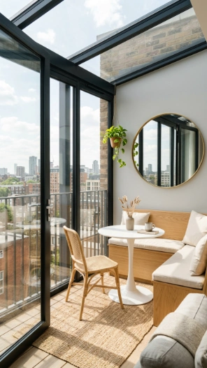 Outdoor sunroom ideas small space bright compact modern design