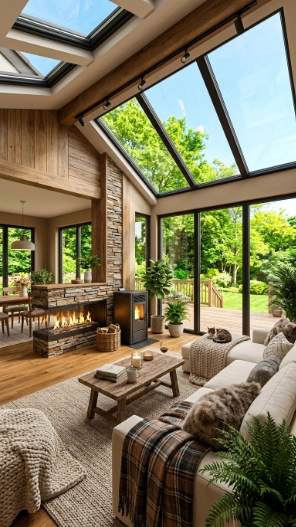 Outdoor sunroom ideas four season insulated cozy luxury design