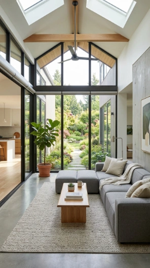 Outdoor sunroom ideas smart furniture layout modern open space design
