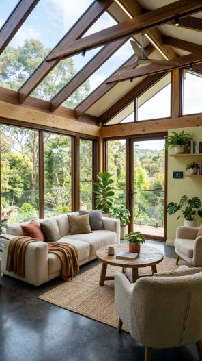 Energy-efficient second floor sunroom ideas