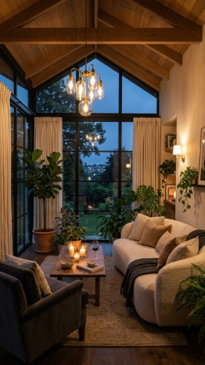 Elegant lighting ideas for second floor sunrooms