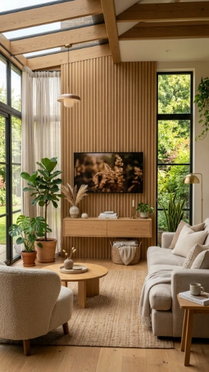 Small sunroom ideas with TV stylish modern TV wall design