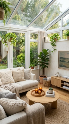 Small sunroom ideas with TV stylish cozy decor inspiration
