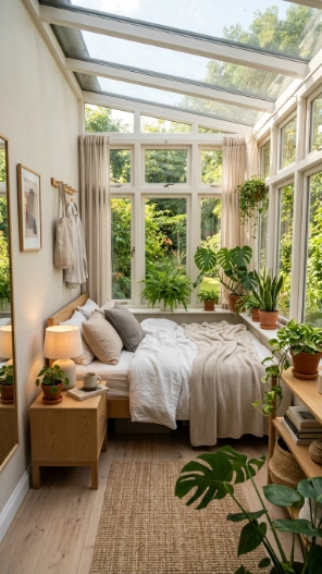 Small sunroom bedroom ideas cozy transformation with natural light and modern decor