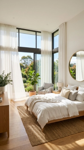 Small sunroom bedroom ideas with natural light optimization and bright airy interior