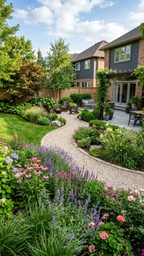 Backyard makeover ideas with modern landscaping