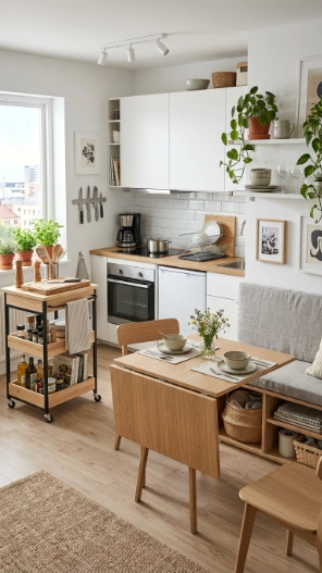 Multi-functional furniture for small kitchens