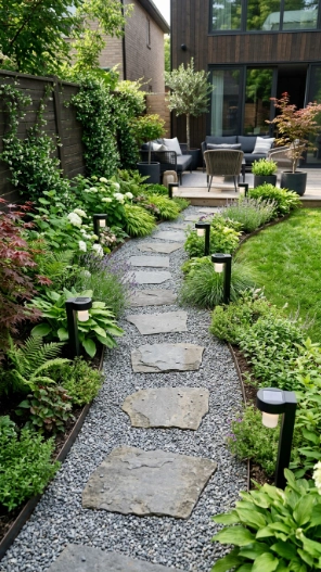 Small backyard garden pathway ideas