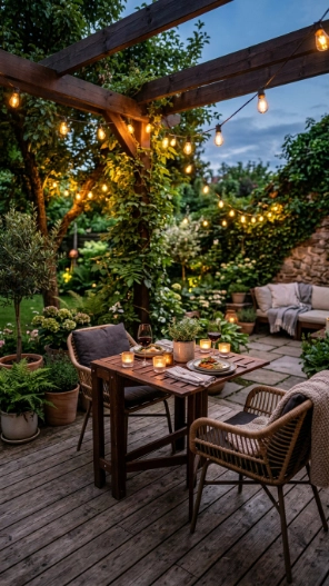 Small backyard patio ideas with outdoor dining area