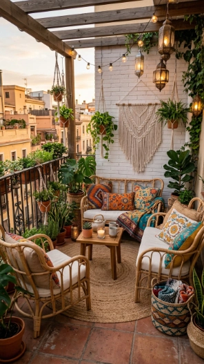 Boho Apartment Patio Ideas