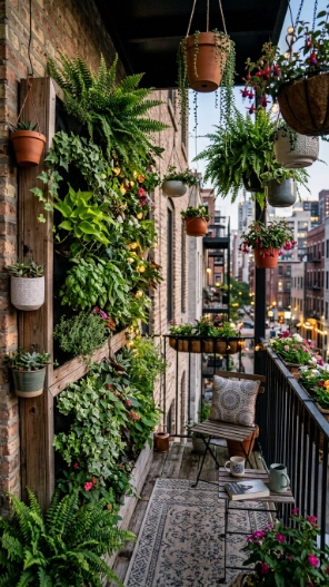 Vertical Garden Apartment Patio Ideas