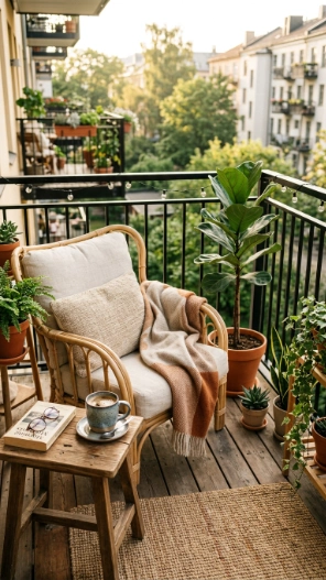 Apartment Patio Coffee Corner Ideas