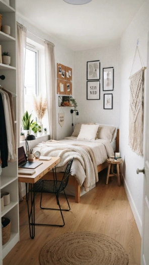 Dorm room ideas for guys with removable wall decor