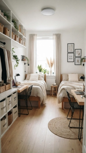 Shared dorm room storage ideas
