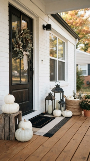 Modern Fall Porch Decor Ideas on a budget
