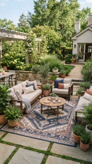 Outdoor Rug Patio Decorating Ideas