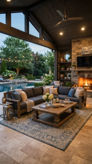 Outdoor Living Room Patio Decorating Ideas