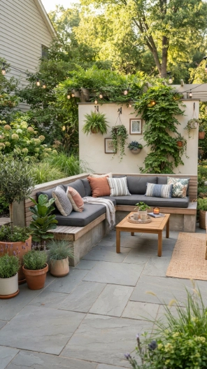 L-Shaped Patio Seating Ideas