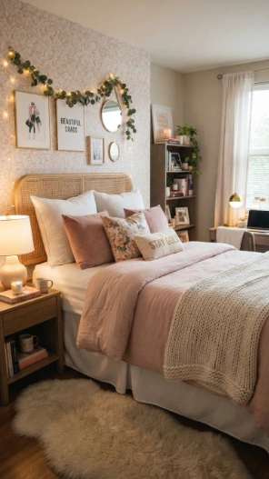 Pink dorm bedding ideas