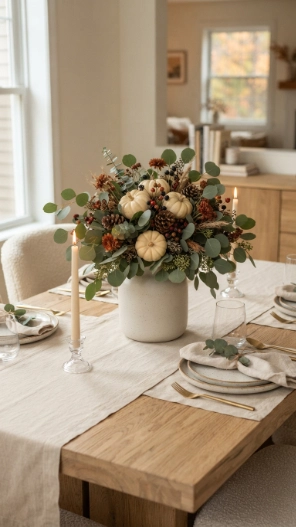 Eucalyptus Fall Table Decorations Centerpieces Ideas