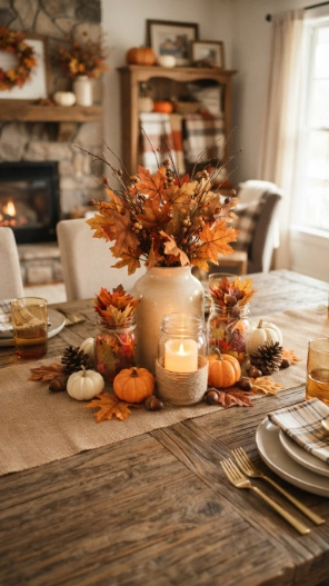 Budget-friendly Fall Table Decorations Centerpieces Ideas