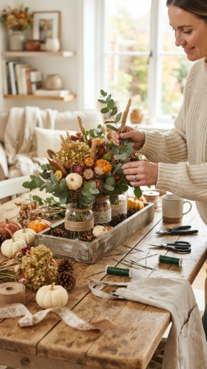 DIY Fall Table Decorations Centerpieces Ideas