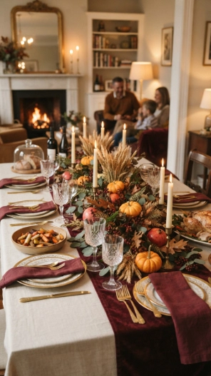 Thanksgiving Fall Table Decorations Centerpieces Ideas