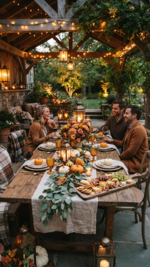 Outdoor Fall Table Decorations Centerpieces Ideas