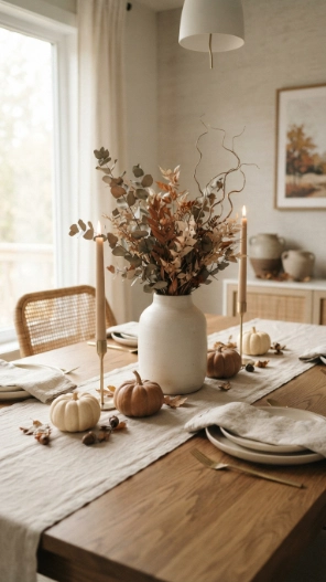 Simple Fall Table Decorations Centerpieces Ideas