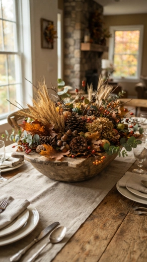 Natural Fall Table Decorations Centerpieces Ideas