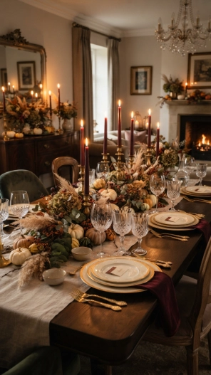 Elegant Fall Table Decorations Ideas