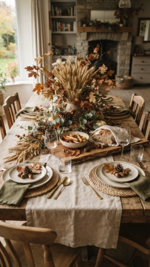 Natural Fall Table Decorations Ideas