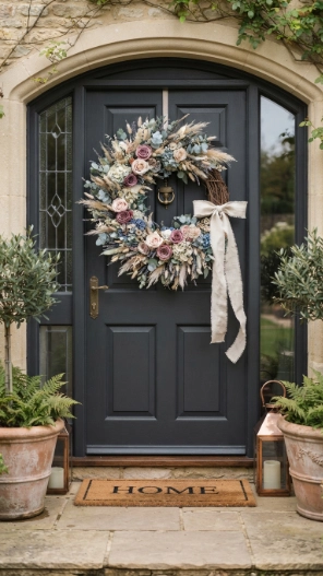 Elegant Fall Wreaths for Front Door