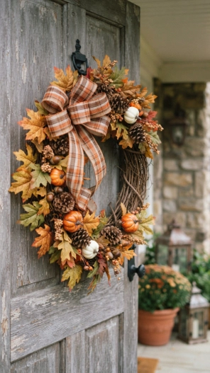 Budget-friendly Fall Wreaths for Front Door