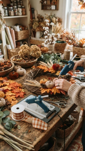 DIY Fall Wreaths for Front Door